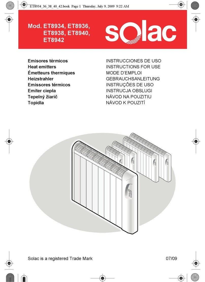 SOLAC ET8934 Instructions for use