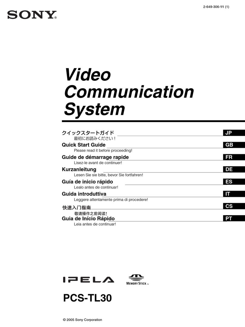 Sony IPELA PCS-TL30 User manual