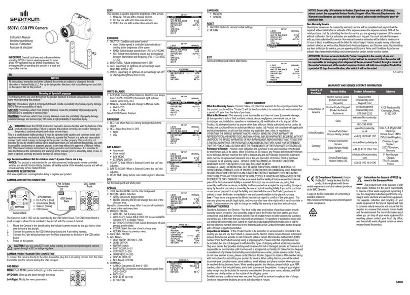 Horizon Hobby SPMVC650 Spektrum instruction manual