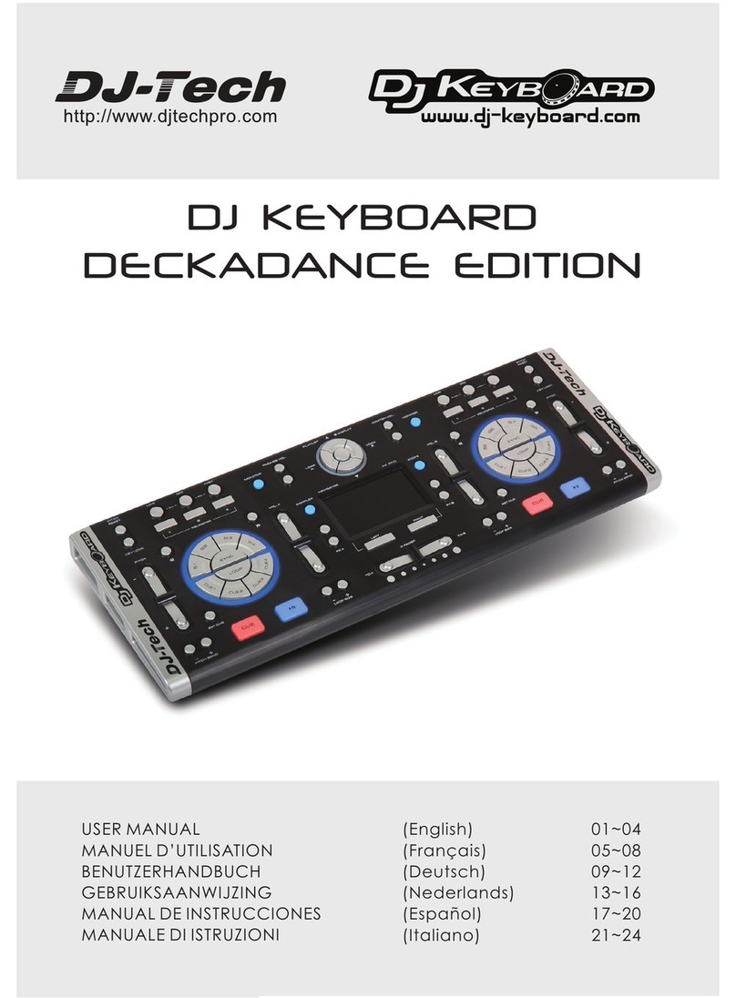 DJ-Tech Deckadance edition user manual