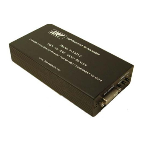Hall Research Technologies SC-VD-2 manual
