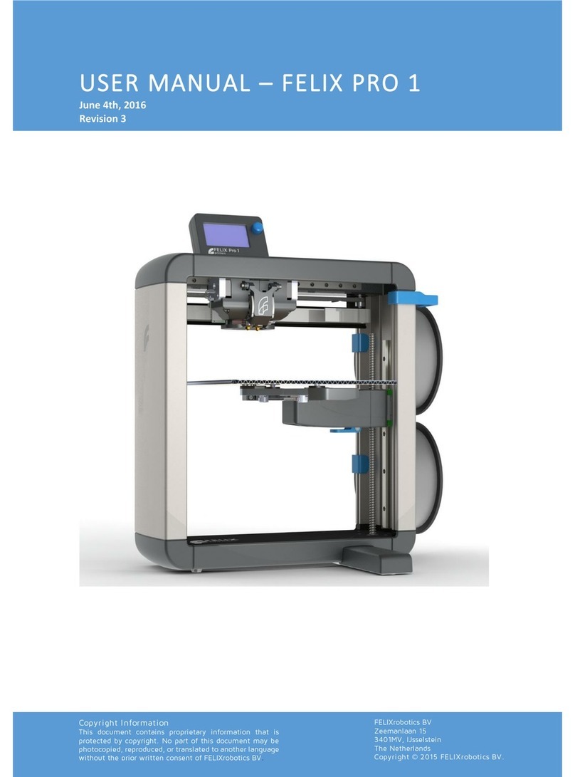 FELIXprinters Felix Pro 1 User manual