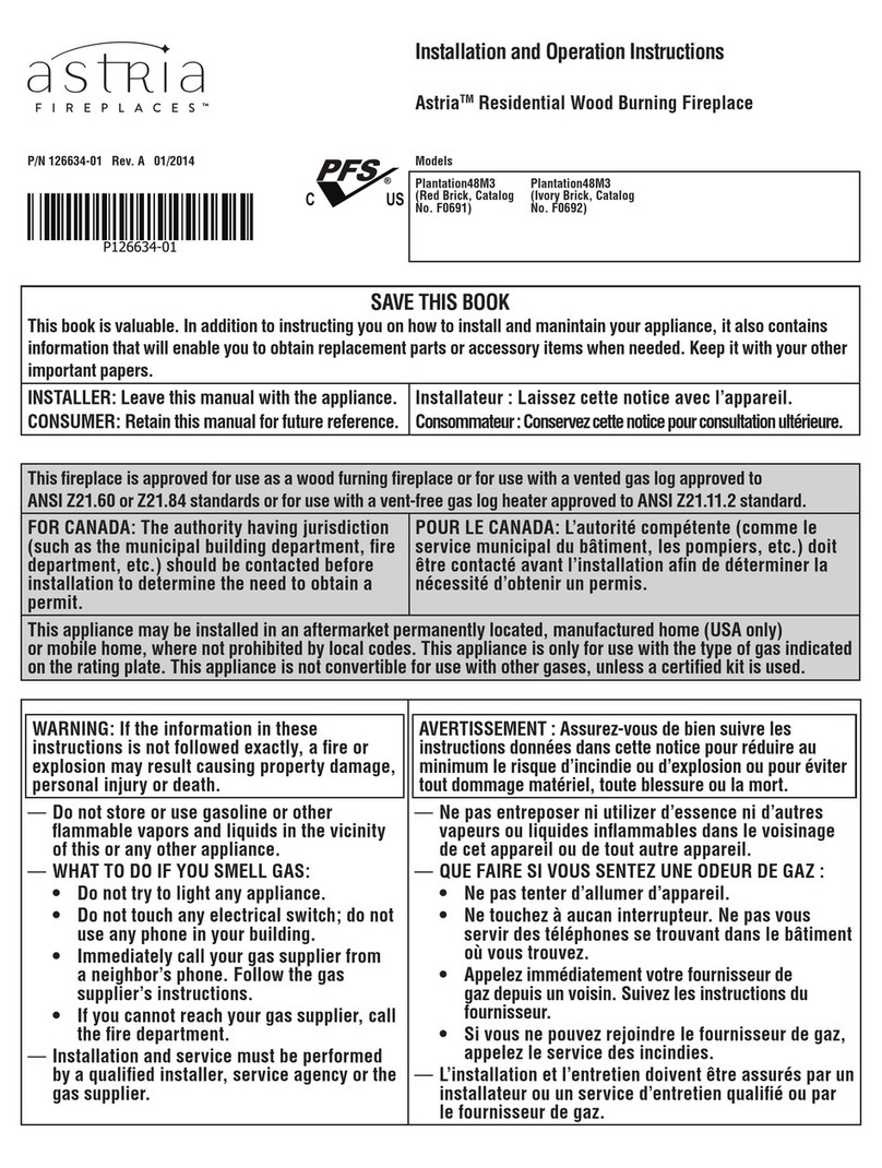Astria Plantation48M3 F0691 User manual