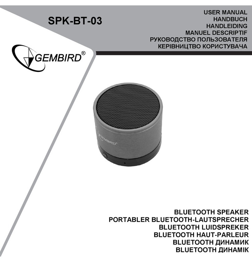 Gembird SPK-BT-03 User manual