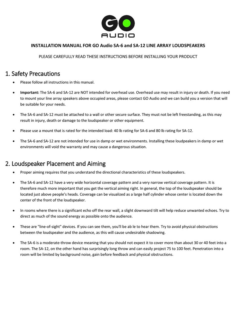 GO Audio SA-6 installation manual