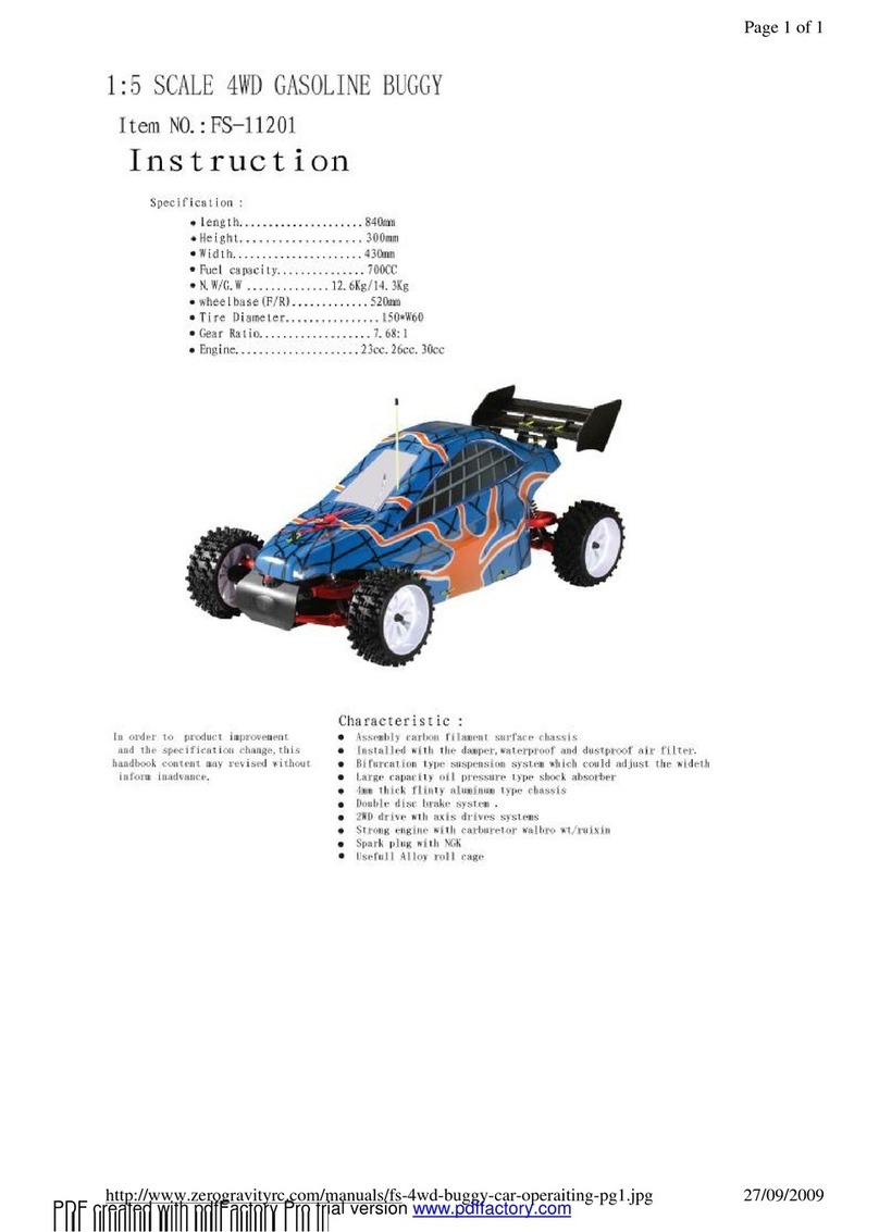 ZERO GRAVITY FS-11201 Instruction