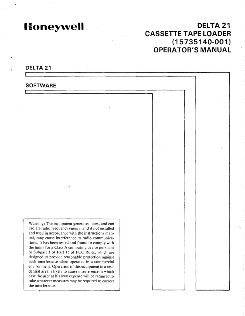 Honeywell DELTA21 User manual