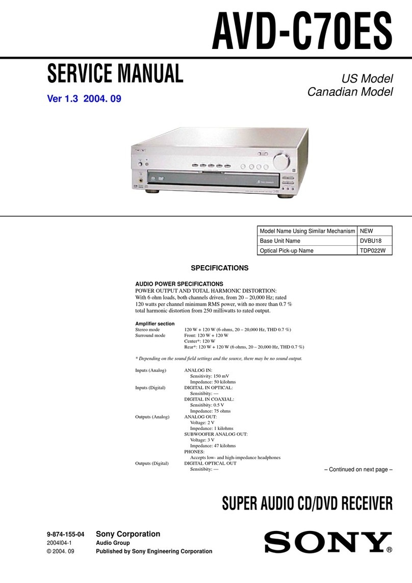 Sony AVD-C70ES User manual