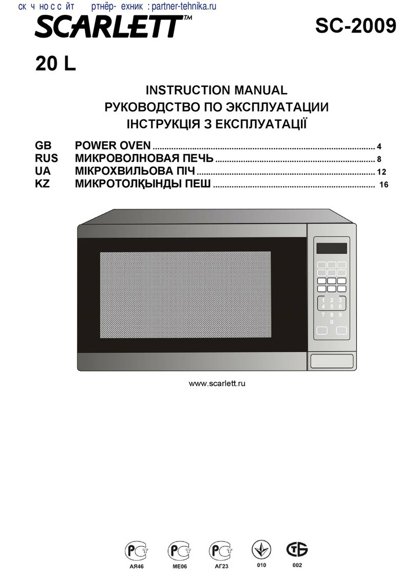 Scarlett SC-2009 instruction manual