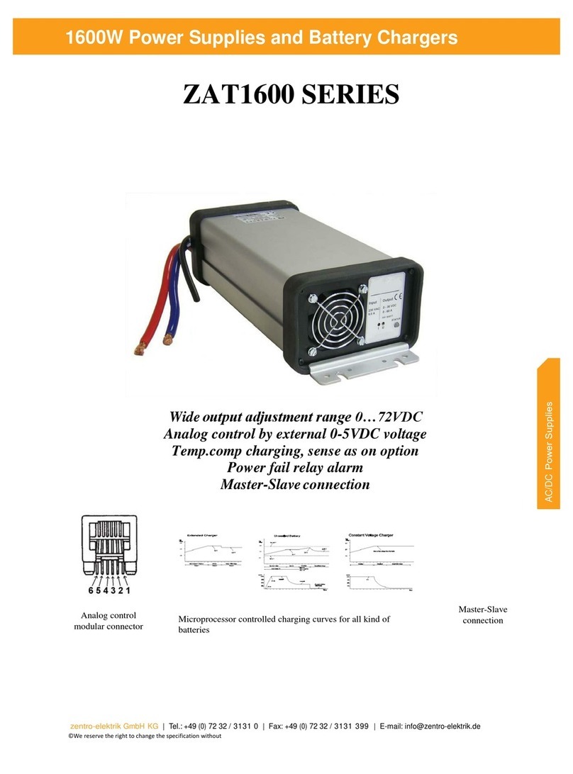 Zentro Elektrik ZAT1600 SERIES operating instructions