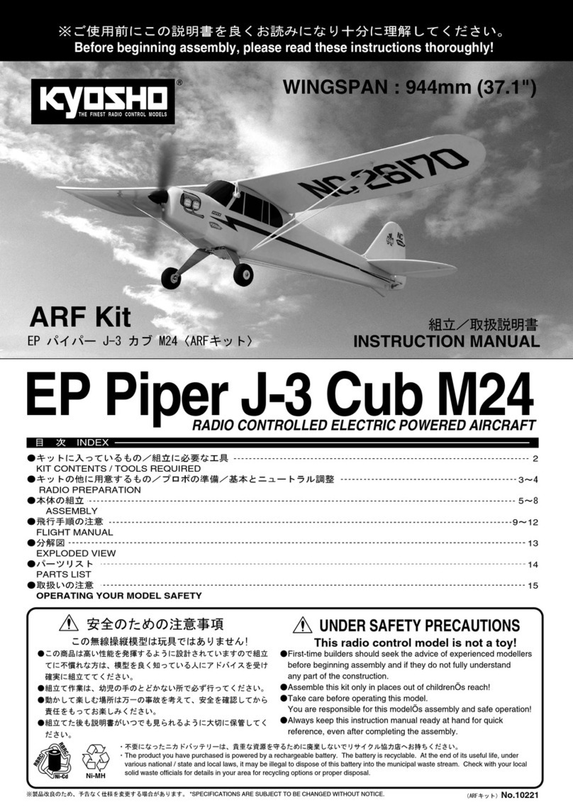 Kyosho EP Piper J-3 Cub M24 User manual
