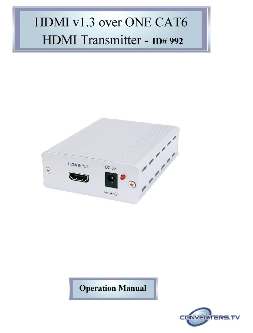 Converters.TV CH-1107TX User manual