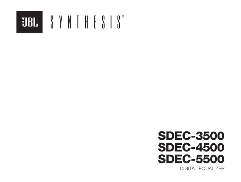 JBL Synthesis SDEC-3500 Operation manual