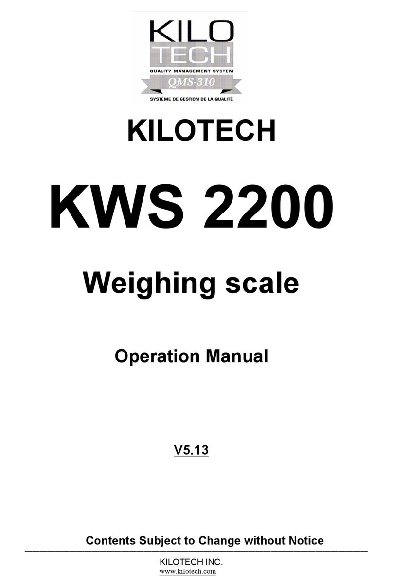 Kilotech KWS 2200 Operation manual