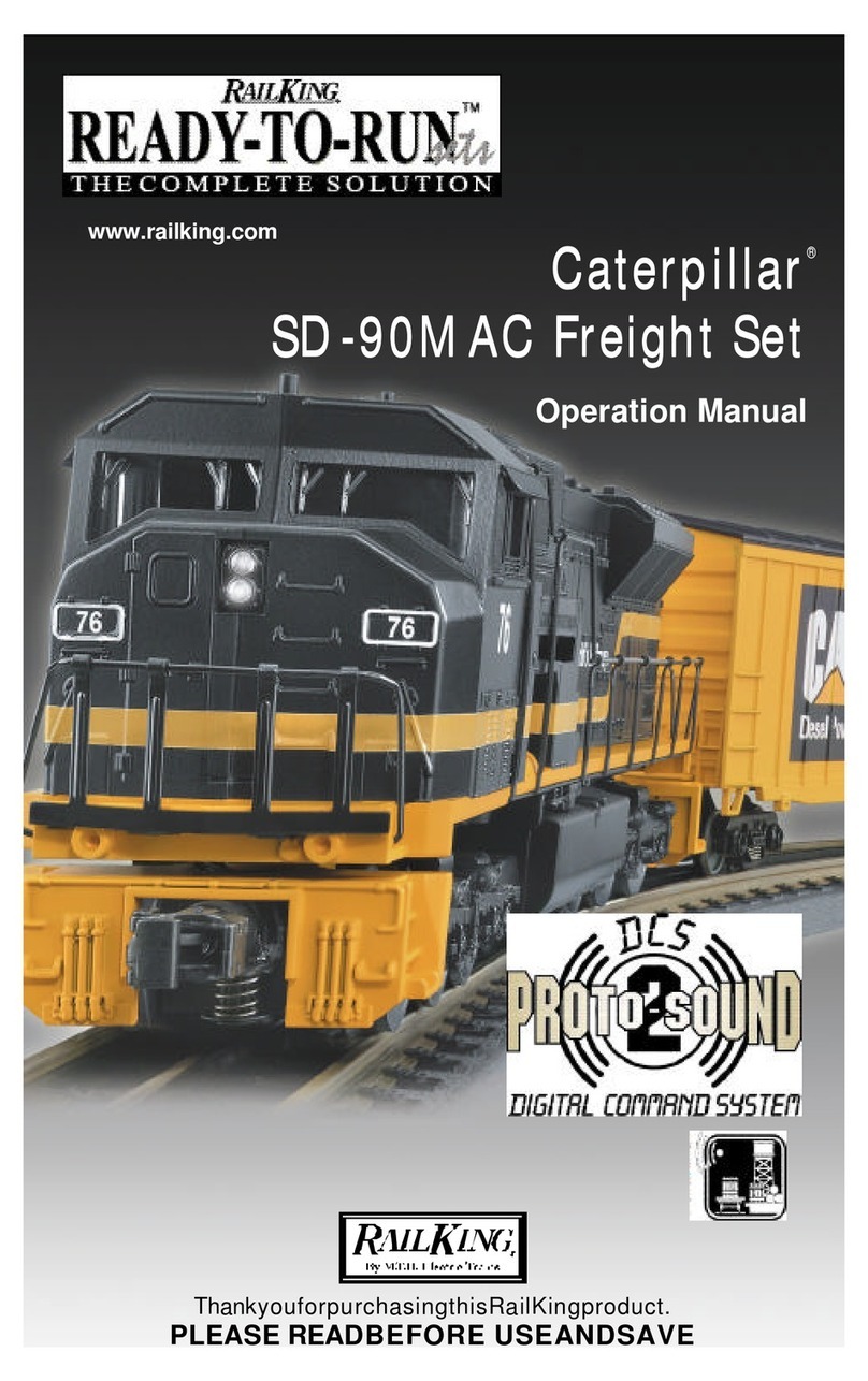 Rail King Caterpillar SD-90MAC Operation manual