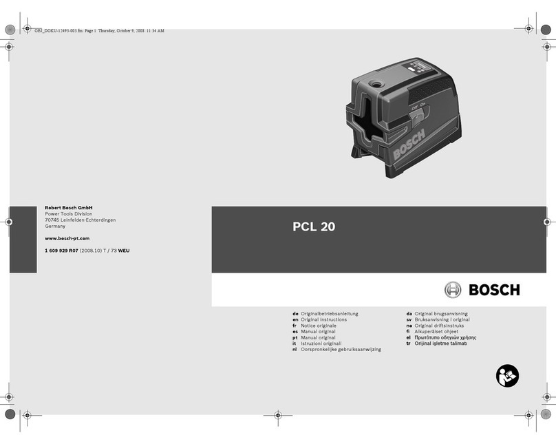 Bosch PCL 20 User manual