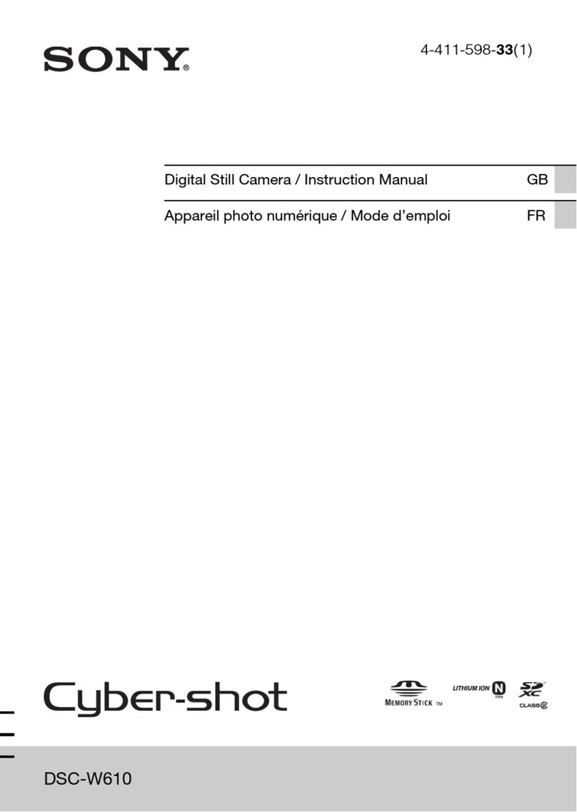 Sony DSC-W610 instruction manual