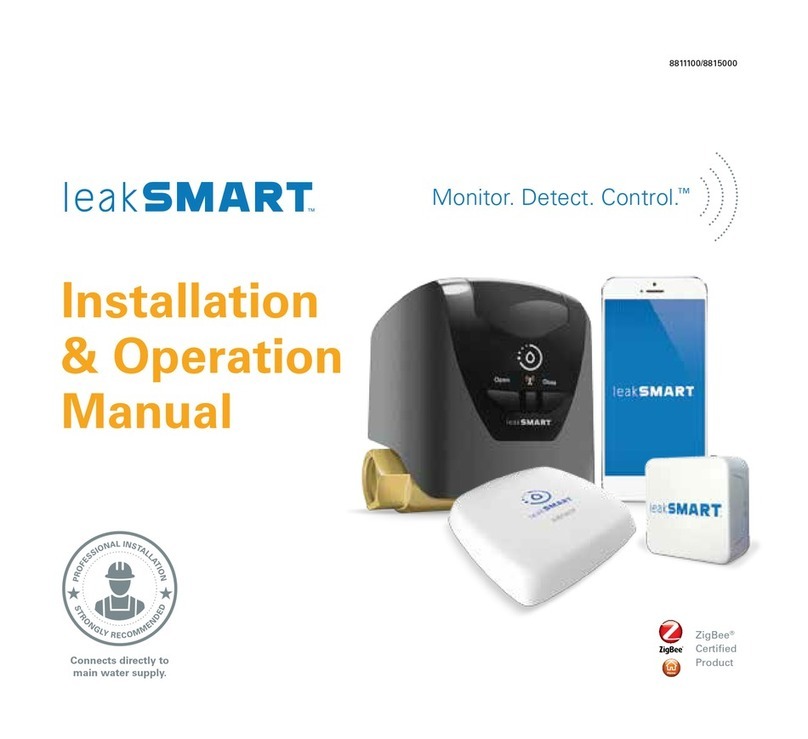 Waxman LeakSmart Water Valve Installation & operation manual