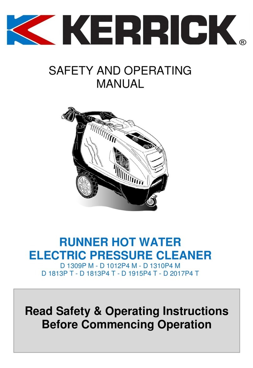 Kerrick D 1309P M Safety and operating manual
