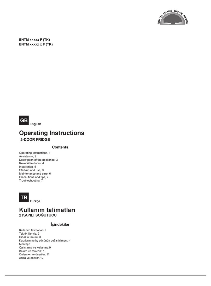 Hotpoint ENTM SERIES Operating instructions and manual