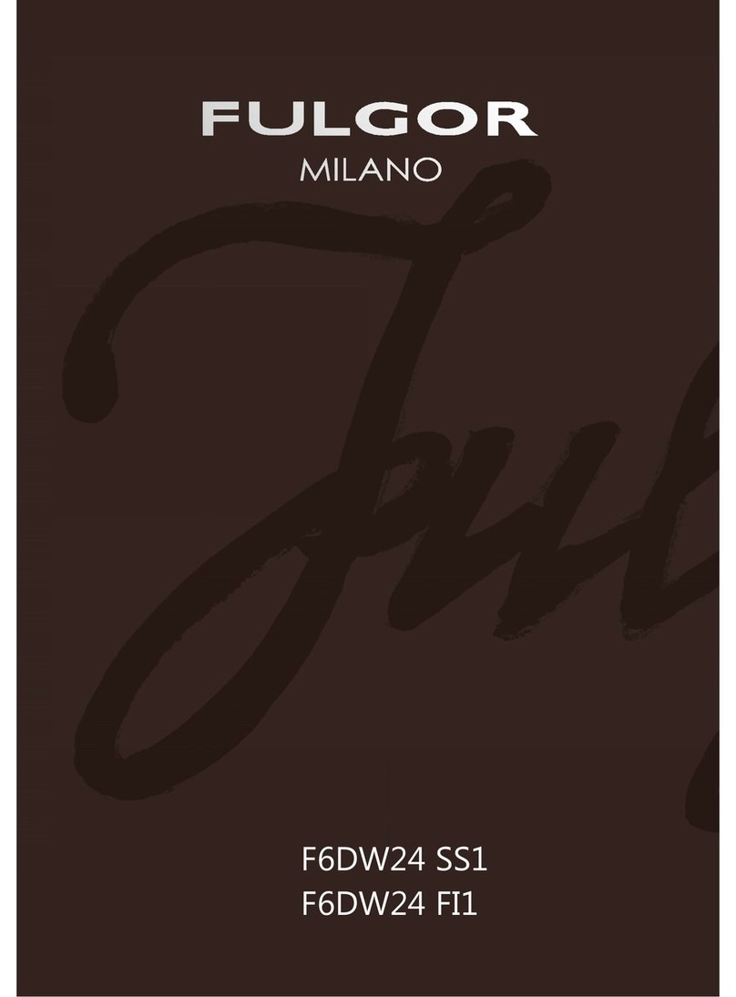 FULGOR F6DW24 SS1 MILANO Use and care guide