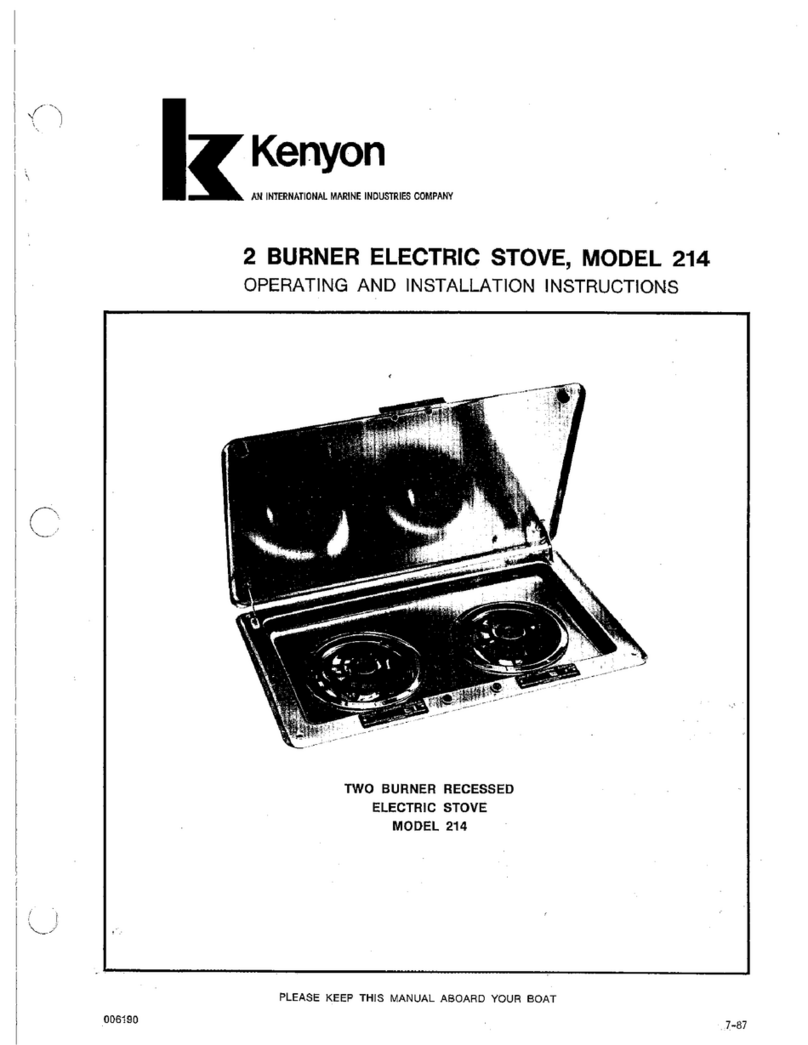 Kenyon 214 Operating and installation instructions