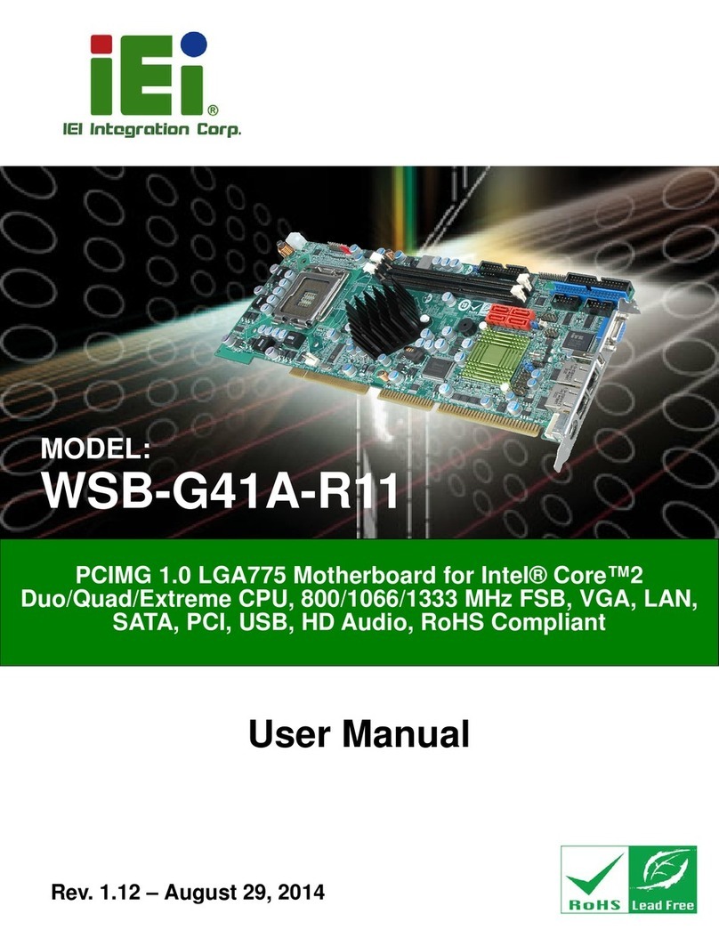 IEI Technology WSB-G41A-R11 User manual IEI Technology WSB-G41A-R11 User manual