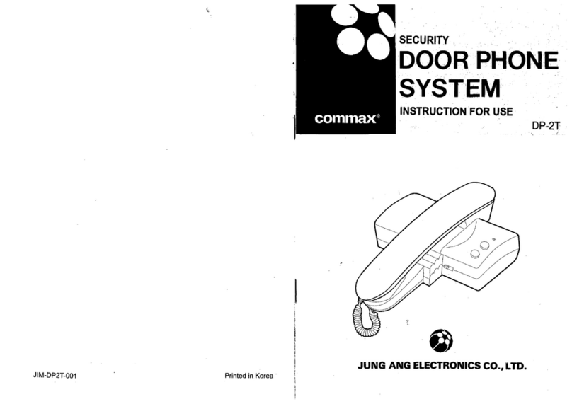 Commax DP-2T Instructions for use