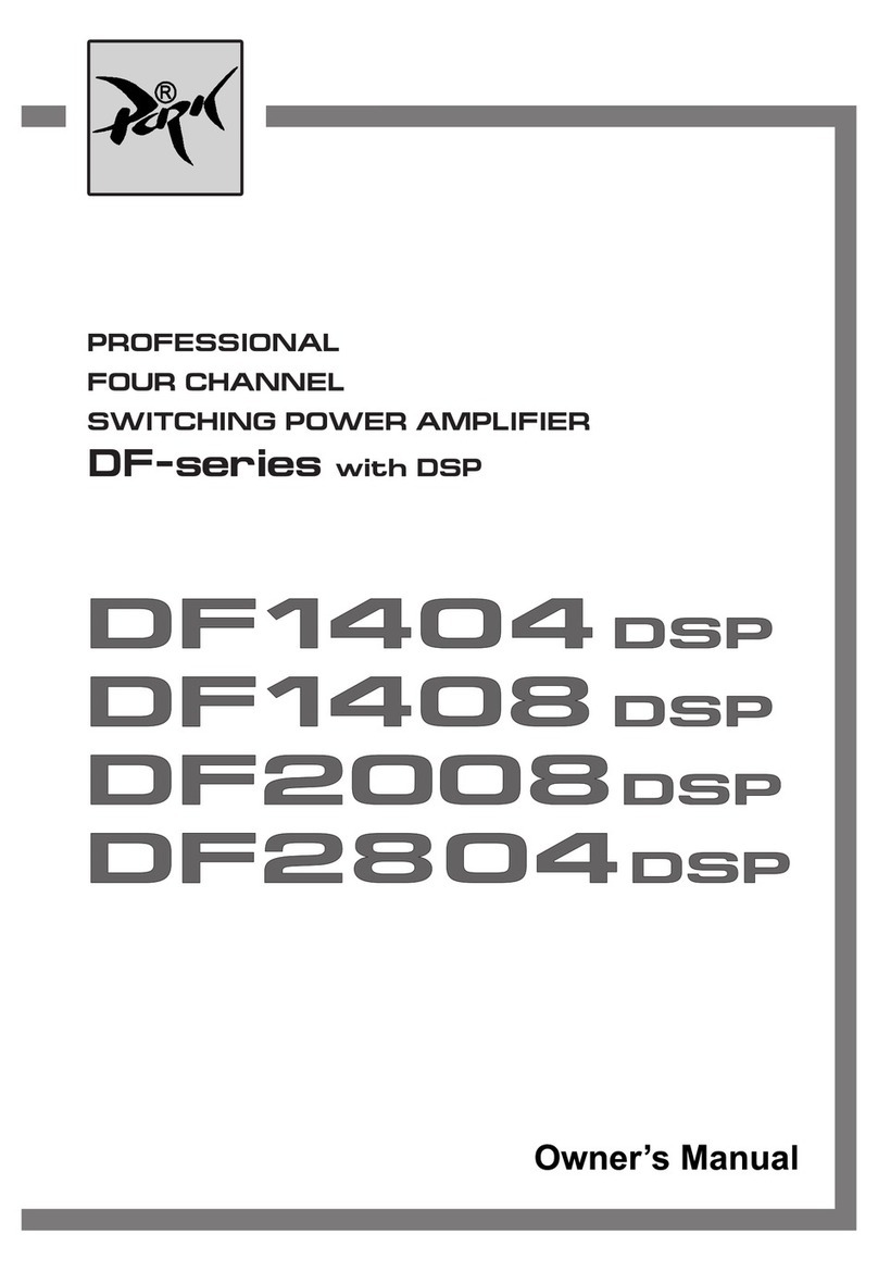 PARK AUDIO DF-SERIES WITH DSP owner's manual