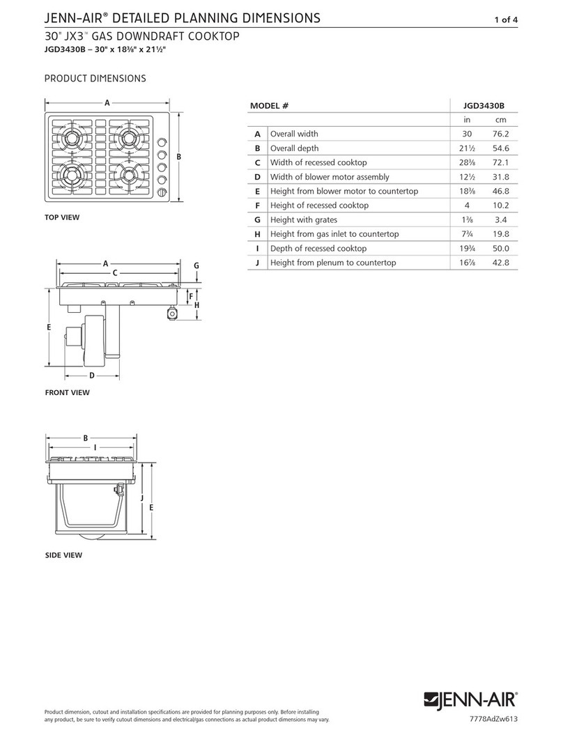Jenn-Air JGD3430B User instructions