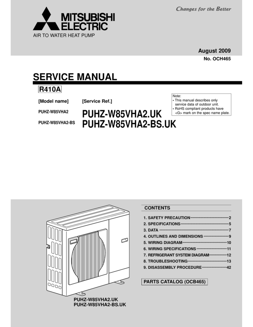 Mitsubishi PUHZ-W85VHA2 User manual