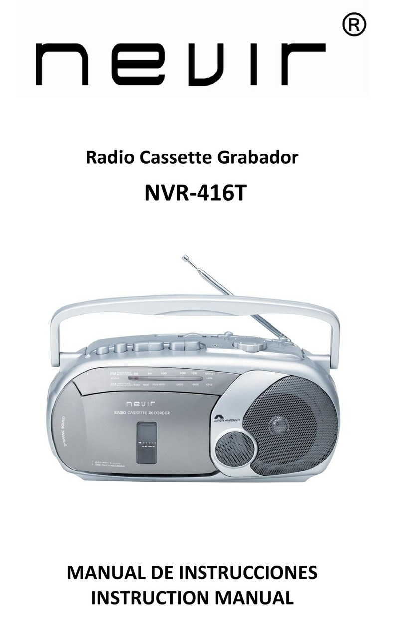 Nevir NVR-416T instruction manual