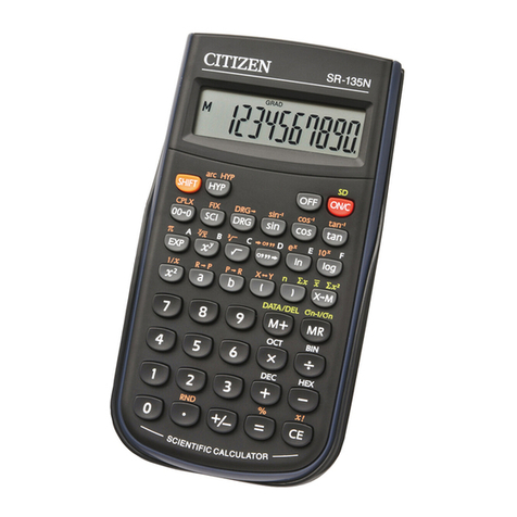 Citizen SR-135N User manual