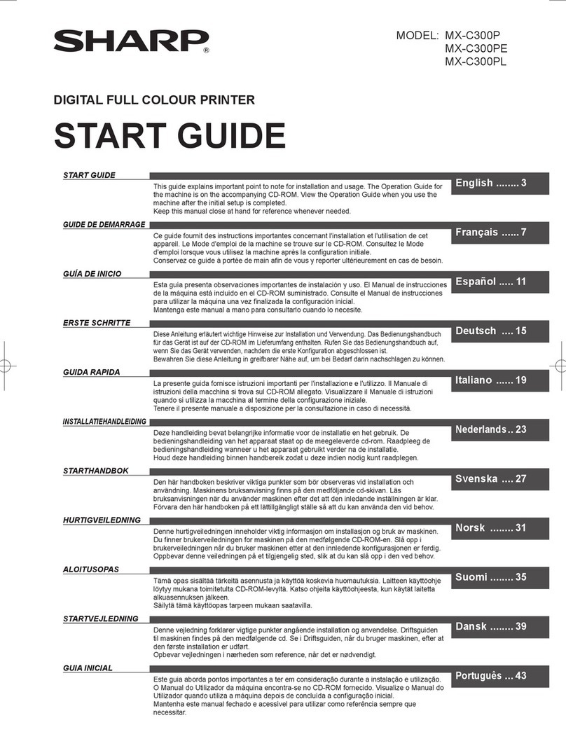Sharp MX-C300PE Guide