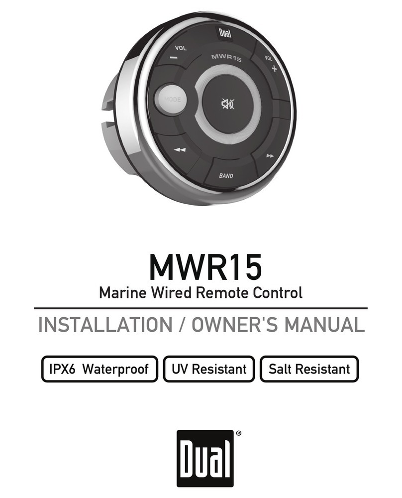 Dual MWR15 Installation & owner's manual
