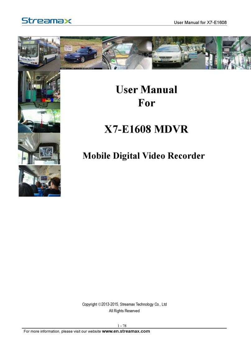 Streamax X7-E160 user manual
