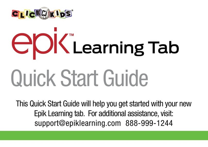Epik Learning Tab quick start guide
