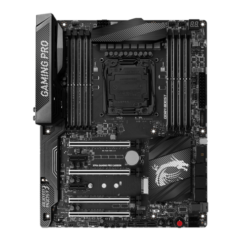 MSI X99A GAMING PRO CARBON User manual