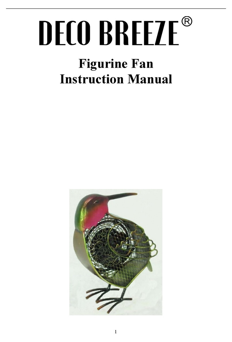 DecoBREEZE Figurine Fan User manual