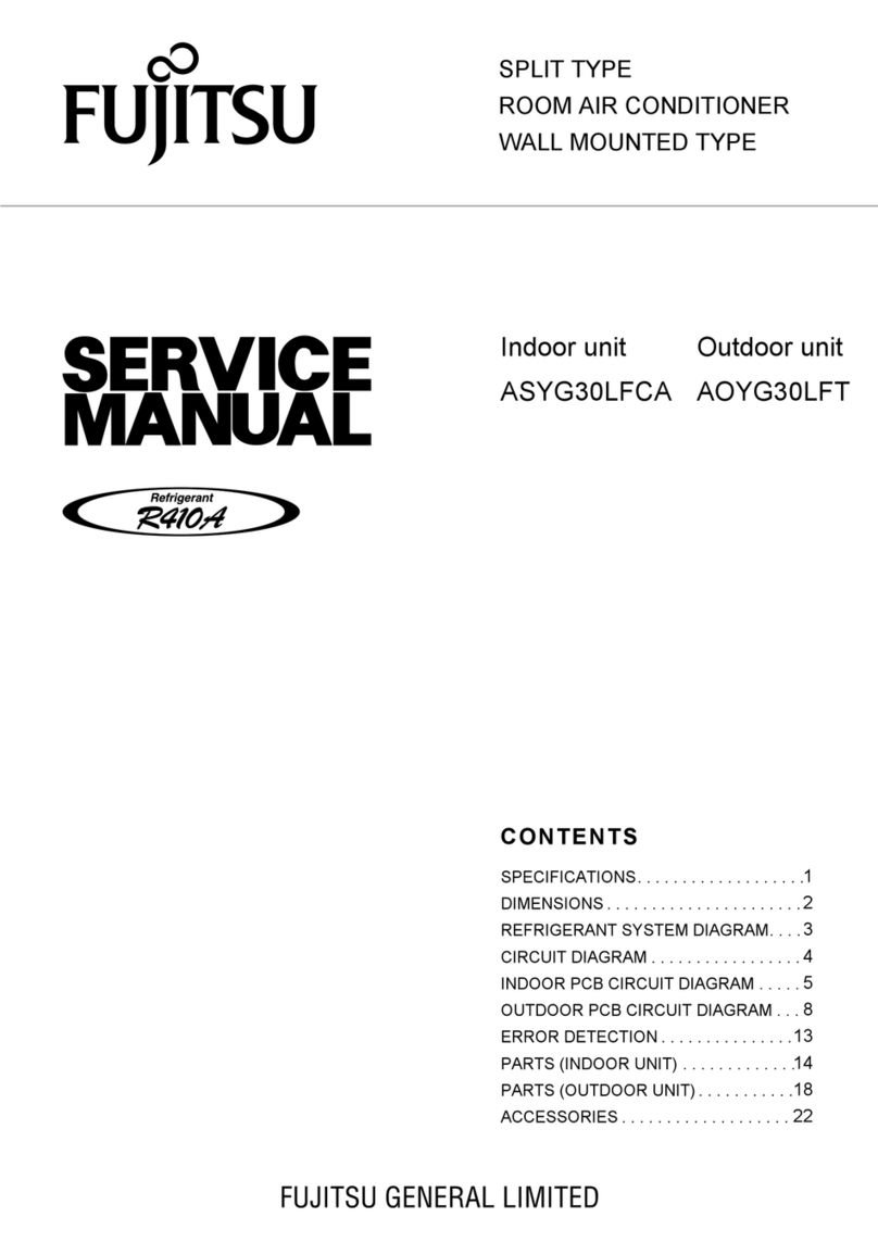 Fujitsu ASYG30LFCA User manual