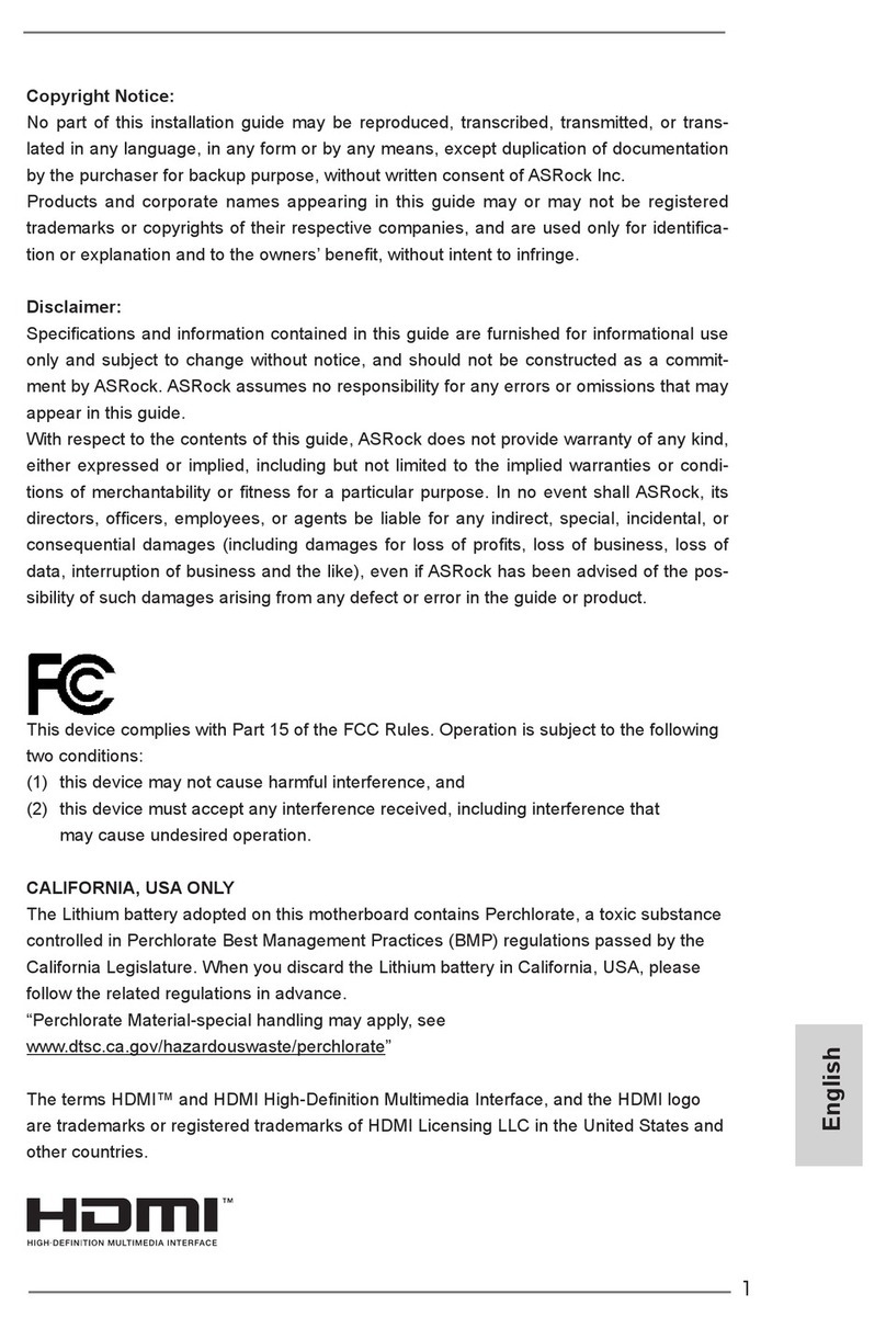 ASROCK H77M User manual
