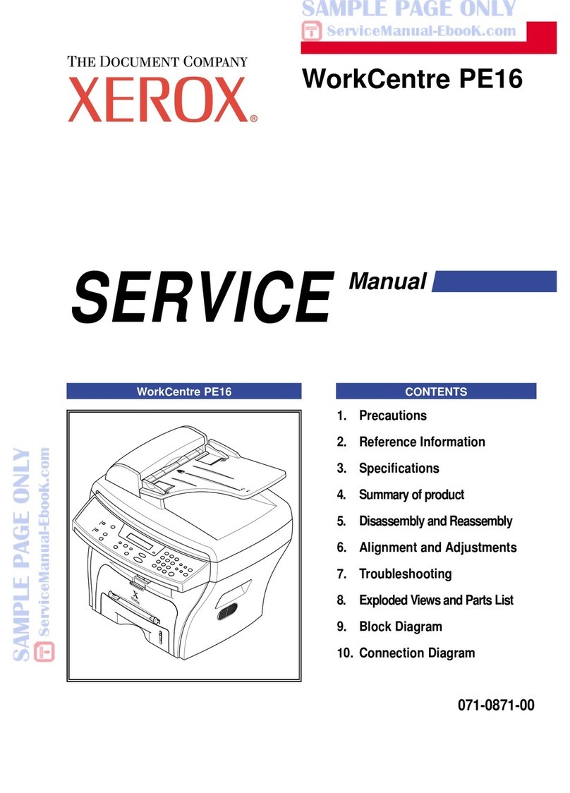 Xerox WorkCentre PE16 Service manual