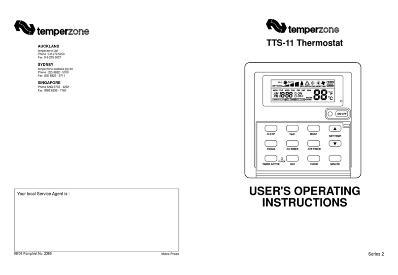 TemperZone TTS-11 Operation instructions