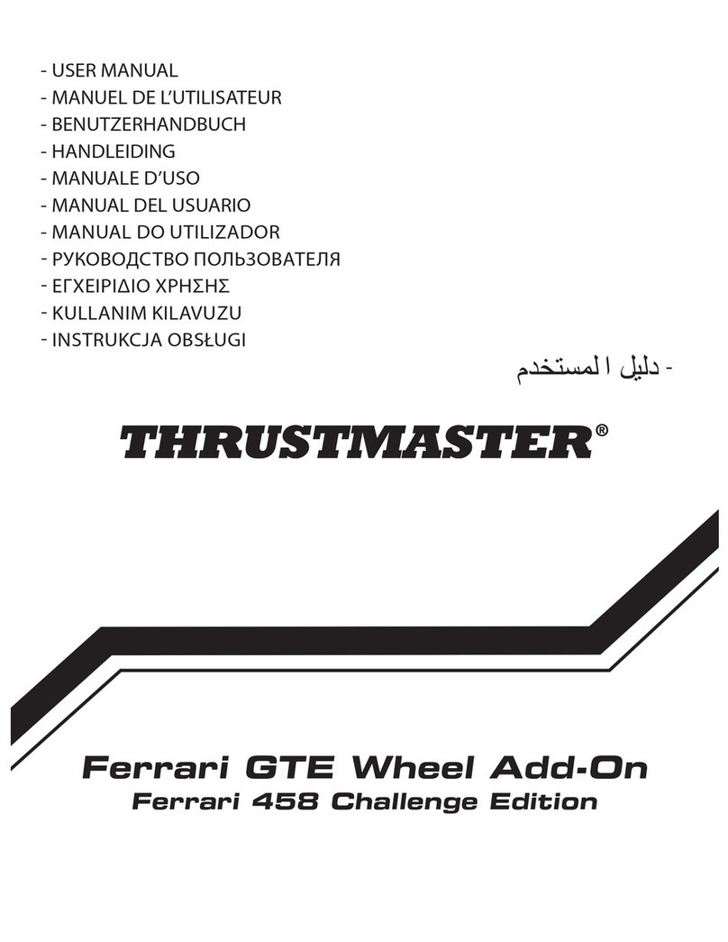 Thrustmaster Ferrari GTE Wheel Add-On User manual