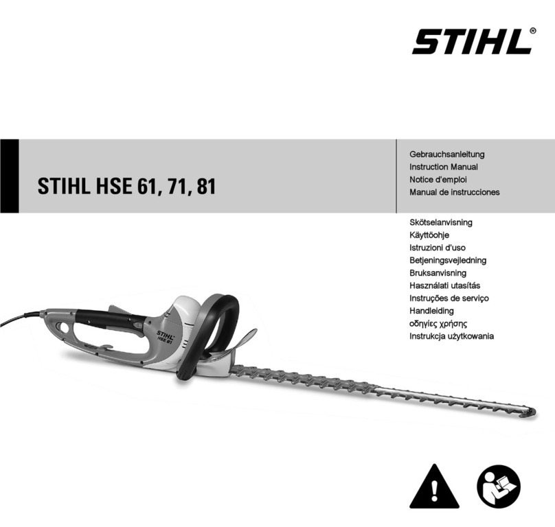 Stihl HSE 61 User manual