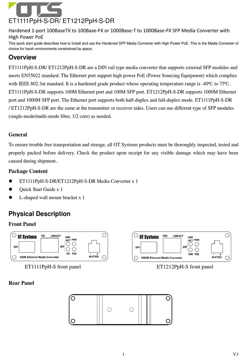 OTS ET1111PpH-S-DR quick start guide