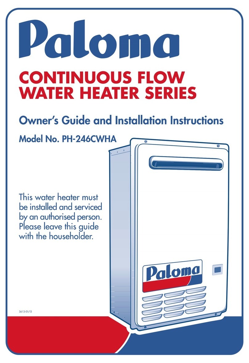 Paloma PH-246CWHA Owner's guide and installation instructions