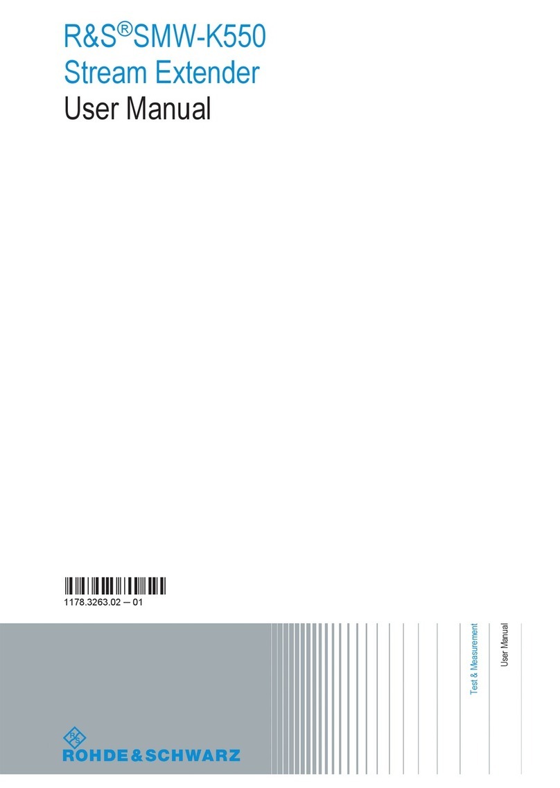R&S SMW-K550 user manual
