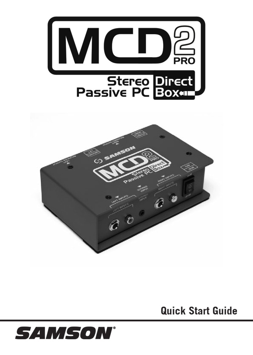 Samson MCD2Pro quick start guide
