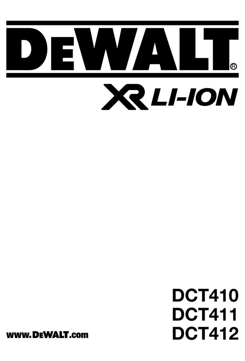 DeWalt DCT410 User manual